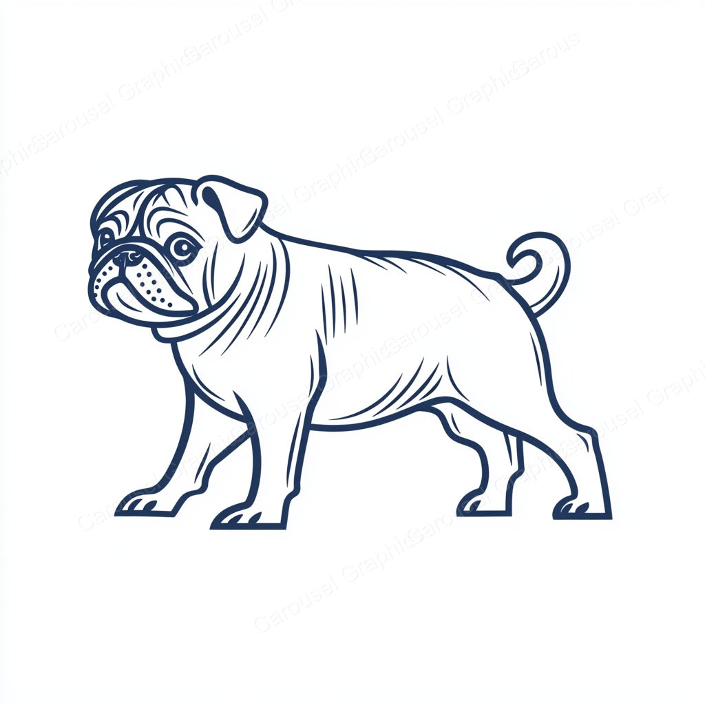 Pug Vector Graphic preview
