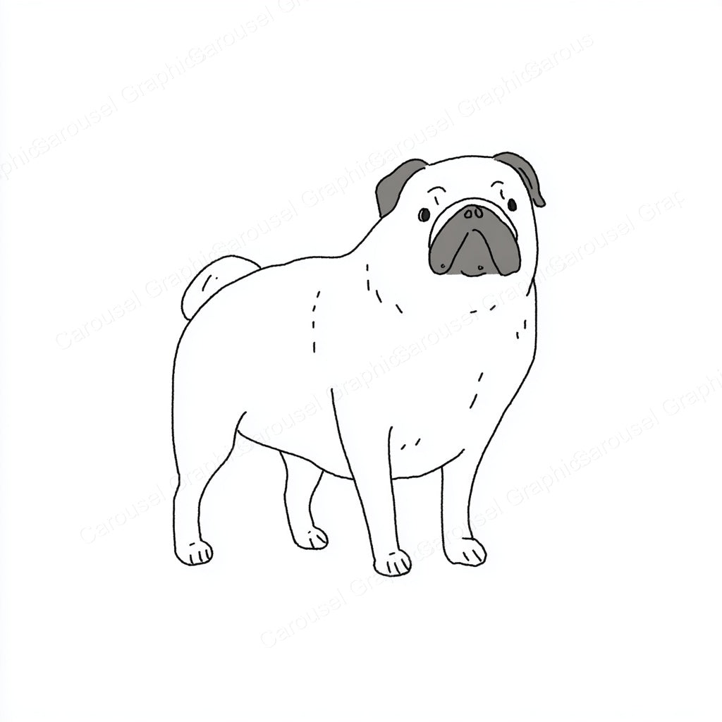 Pug Vector Graphic preview