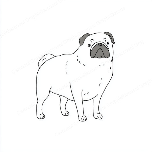 Pug Vector Graphic preview