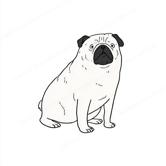 Pug Vector Graphic preview