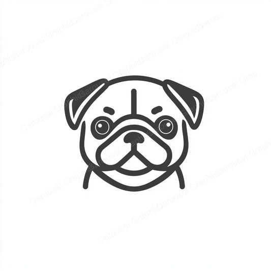 Pug Vector Graphic preview