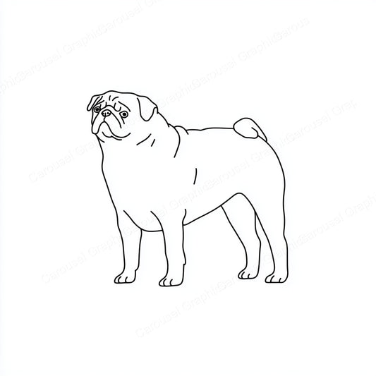Pug Vector Graphic preview