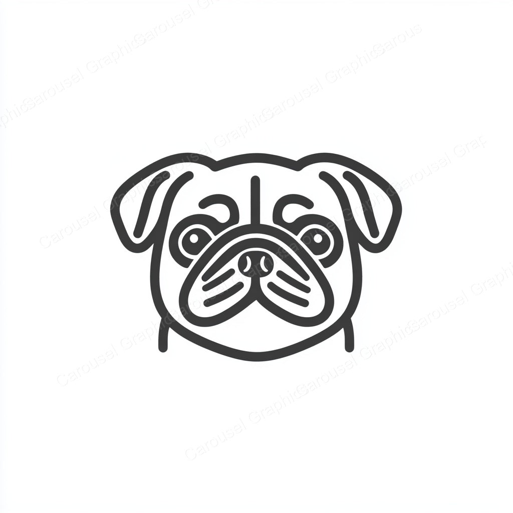 Pug Vector Graphic preview