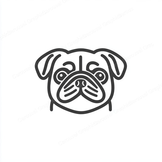 Pug Vector Graphic preview