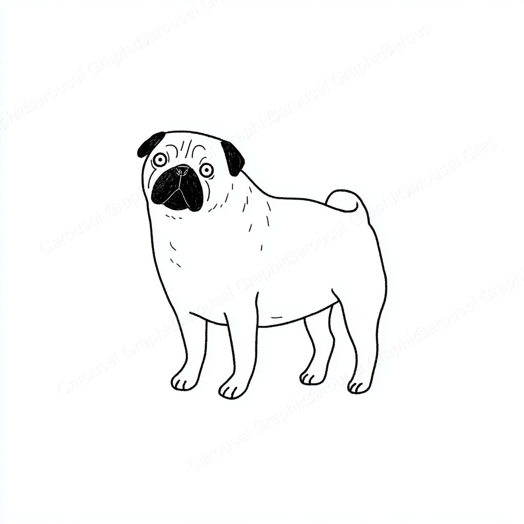 Pug Vector Graphic preview