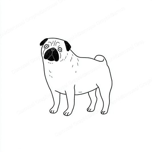 Pug Vector Graphic preview