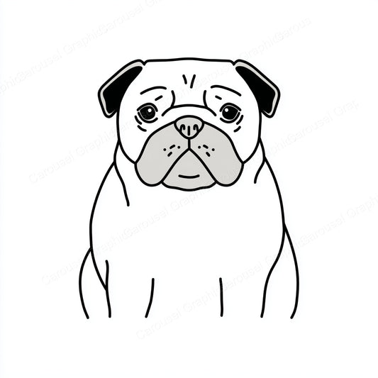 Pug Vector Graphic preview