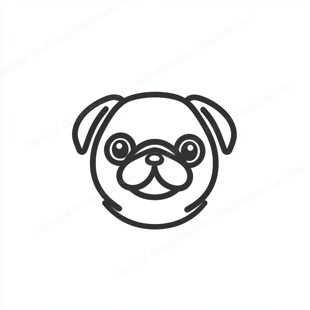 Pug Vector Graphic preview