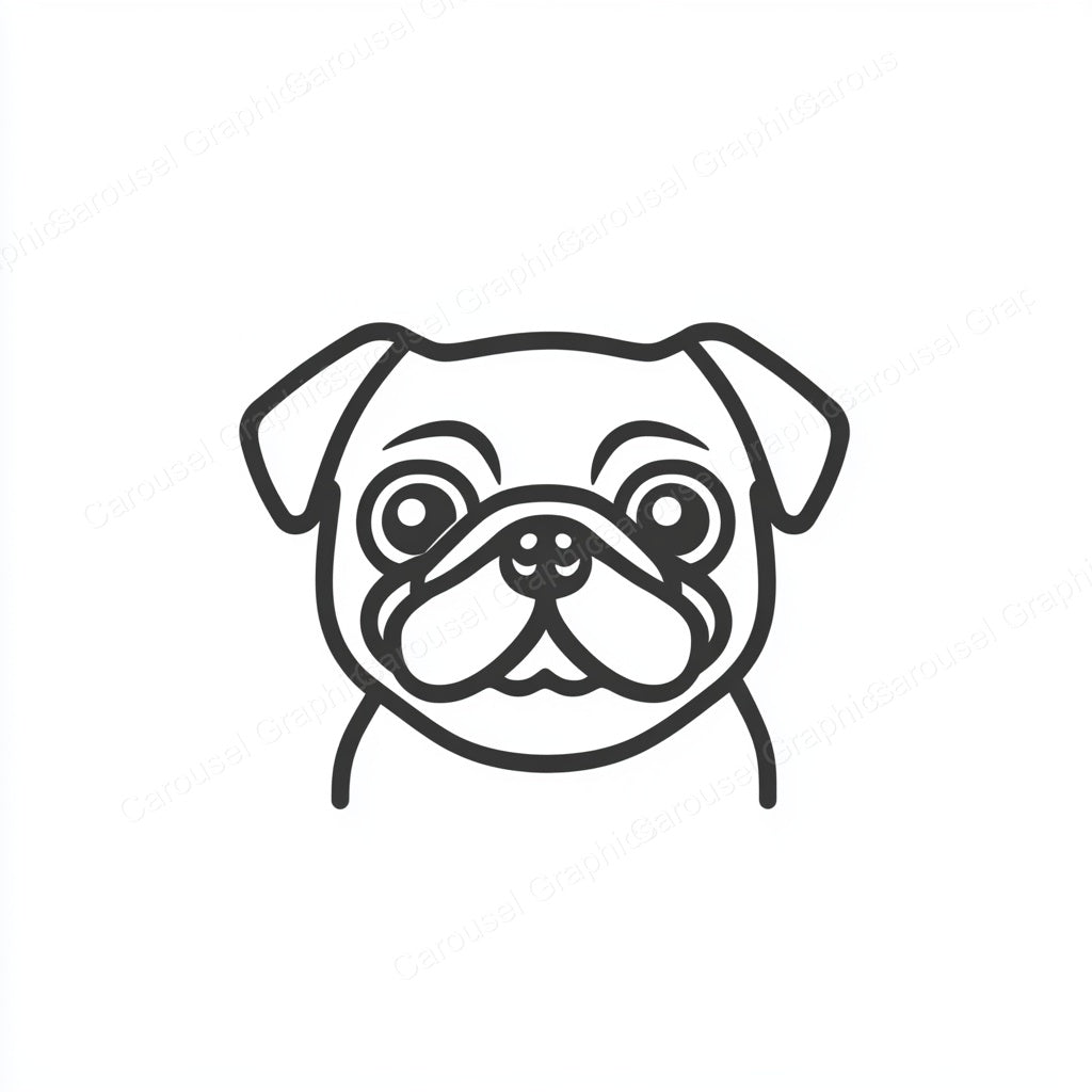 Pug Vector Graphic preview