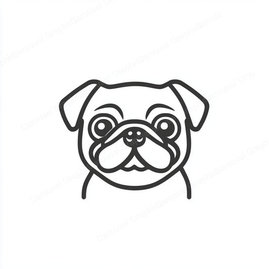 Pug Vector Graphic preview
