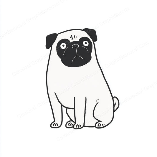 Pug Vector Graphic preview
