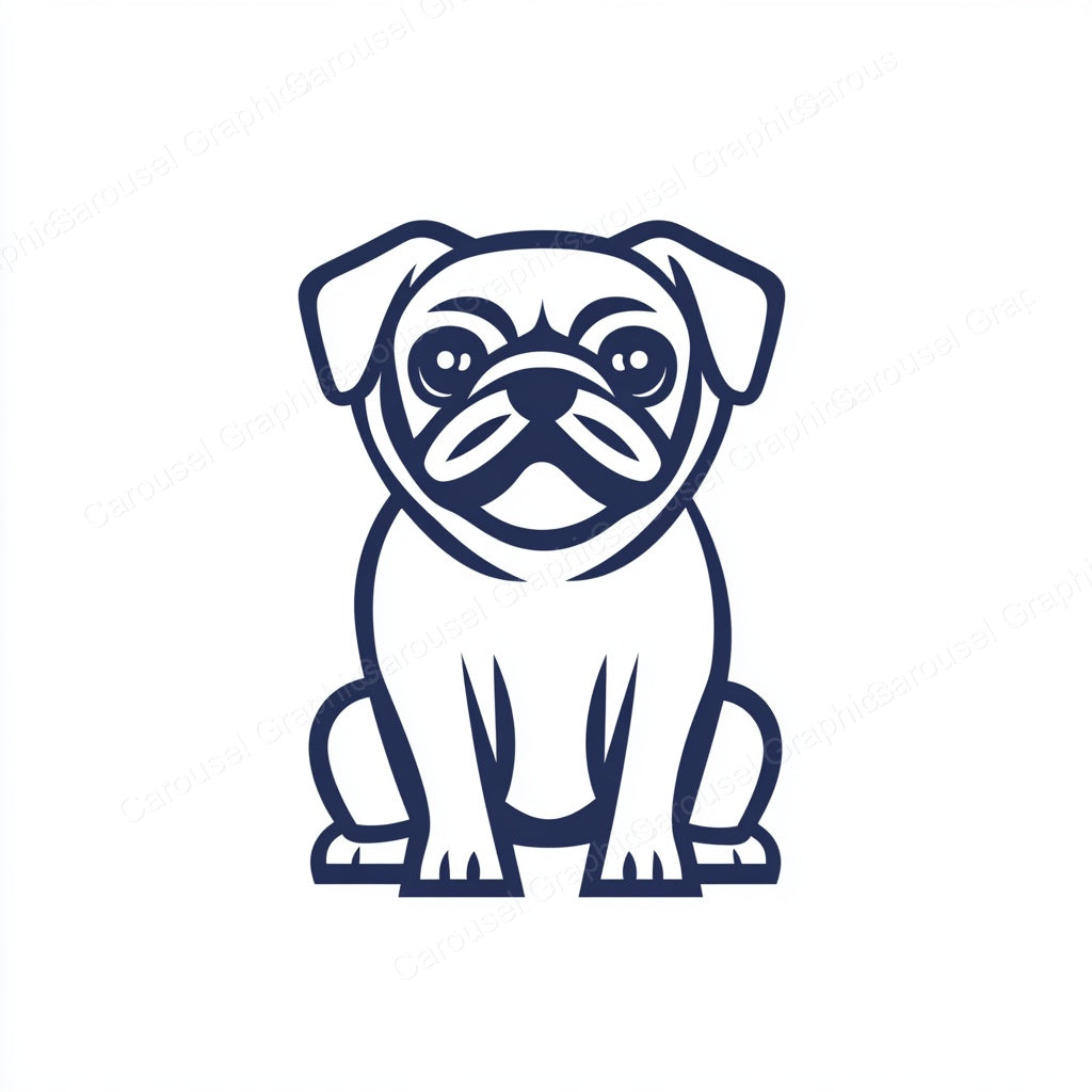 Pug Vector Graphic preview