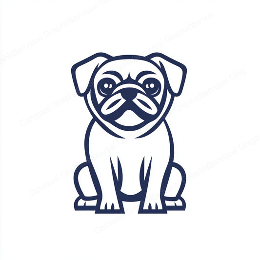Pug Vector Graphic preview