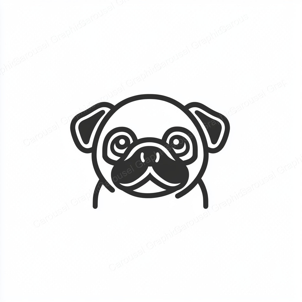 Pug Vector Graphic preview