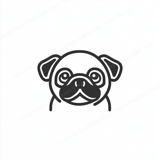 Pug Vector Graphic preview
