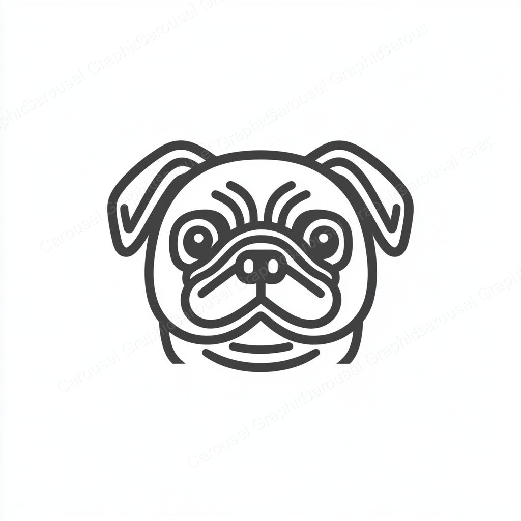 Pug Vector Graphic preview