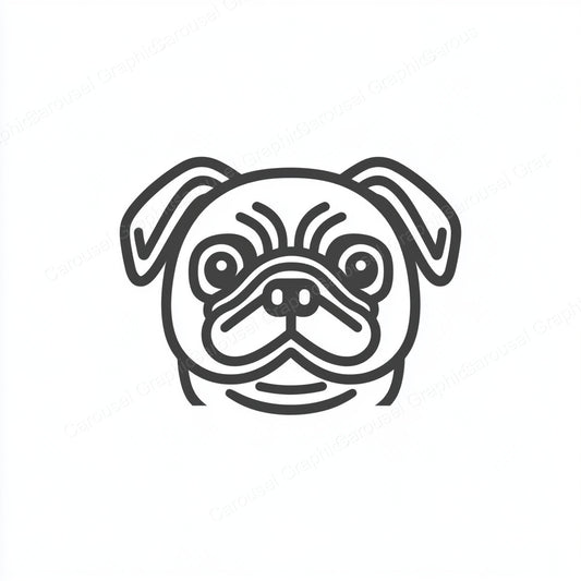 Pug Vector Graphic preview