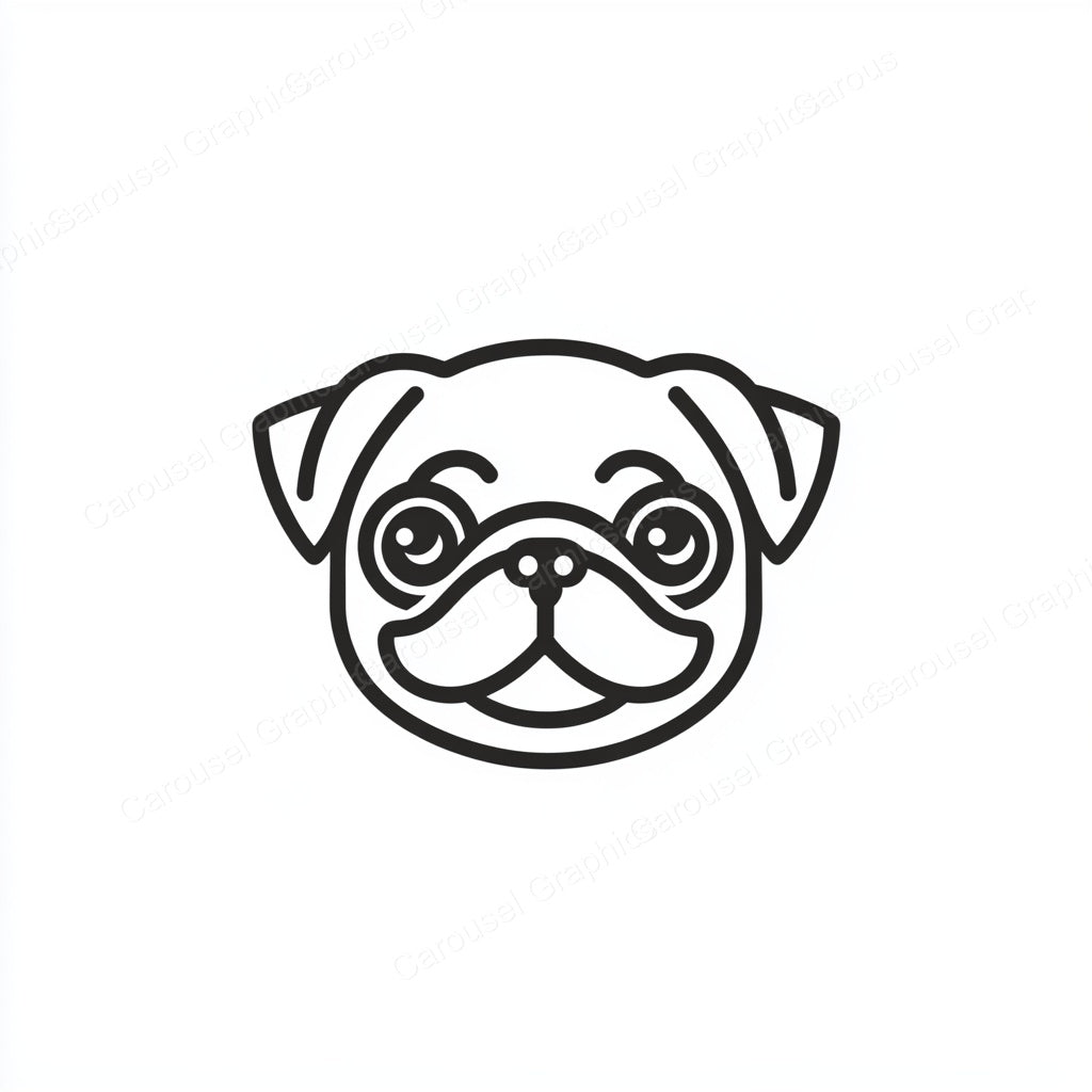 Pug Vector Graphic preview