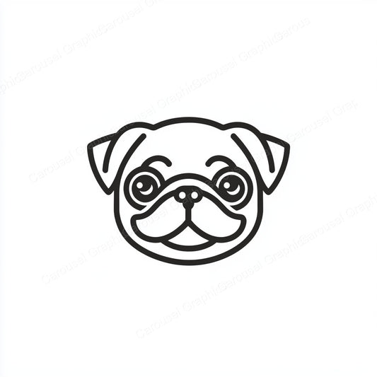 Pug Vector Graphic preview