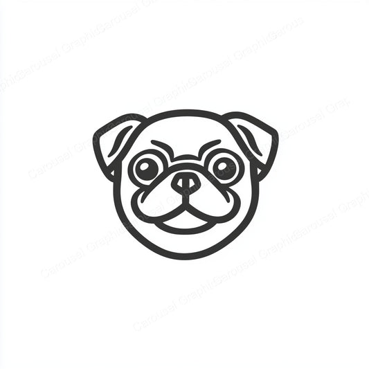 Pug Vector Graphic preview