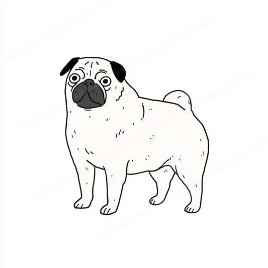 Pug Vector Graphic preview