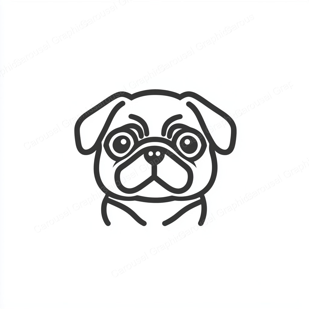 Pug Vector Graphic preview