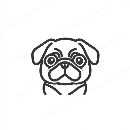 Pug Vector Graphic preview