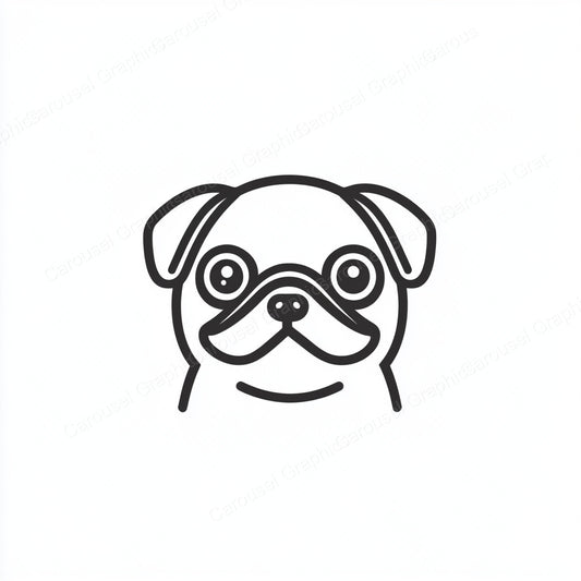 Pug Vector Graphic preview