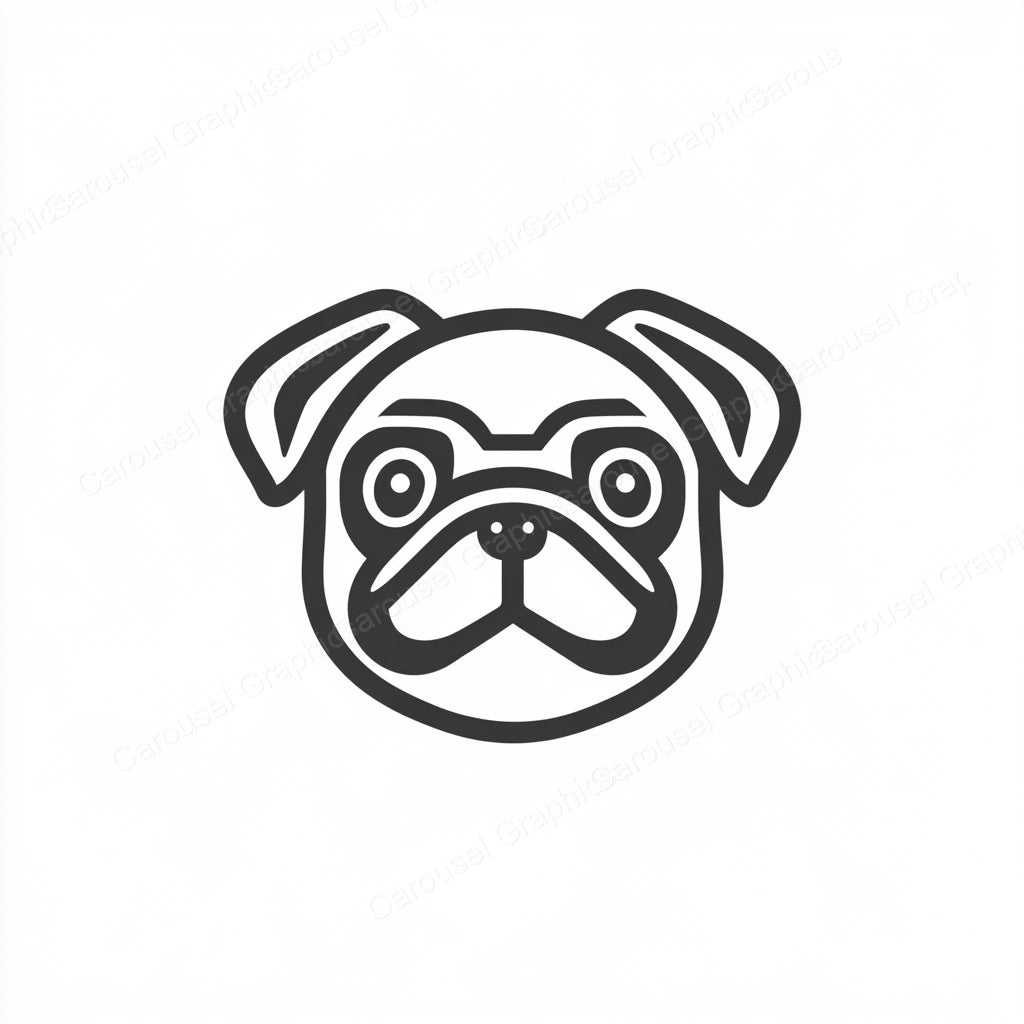 Pug Vector Graphic preview