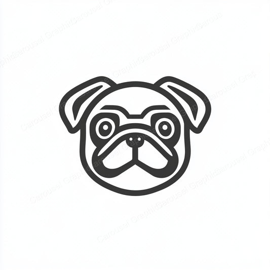Pug Vector Graphic preview
