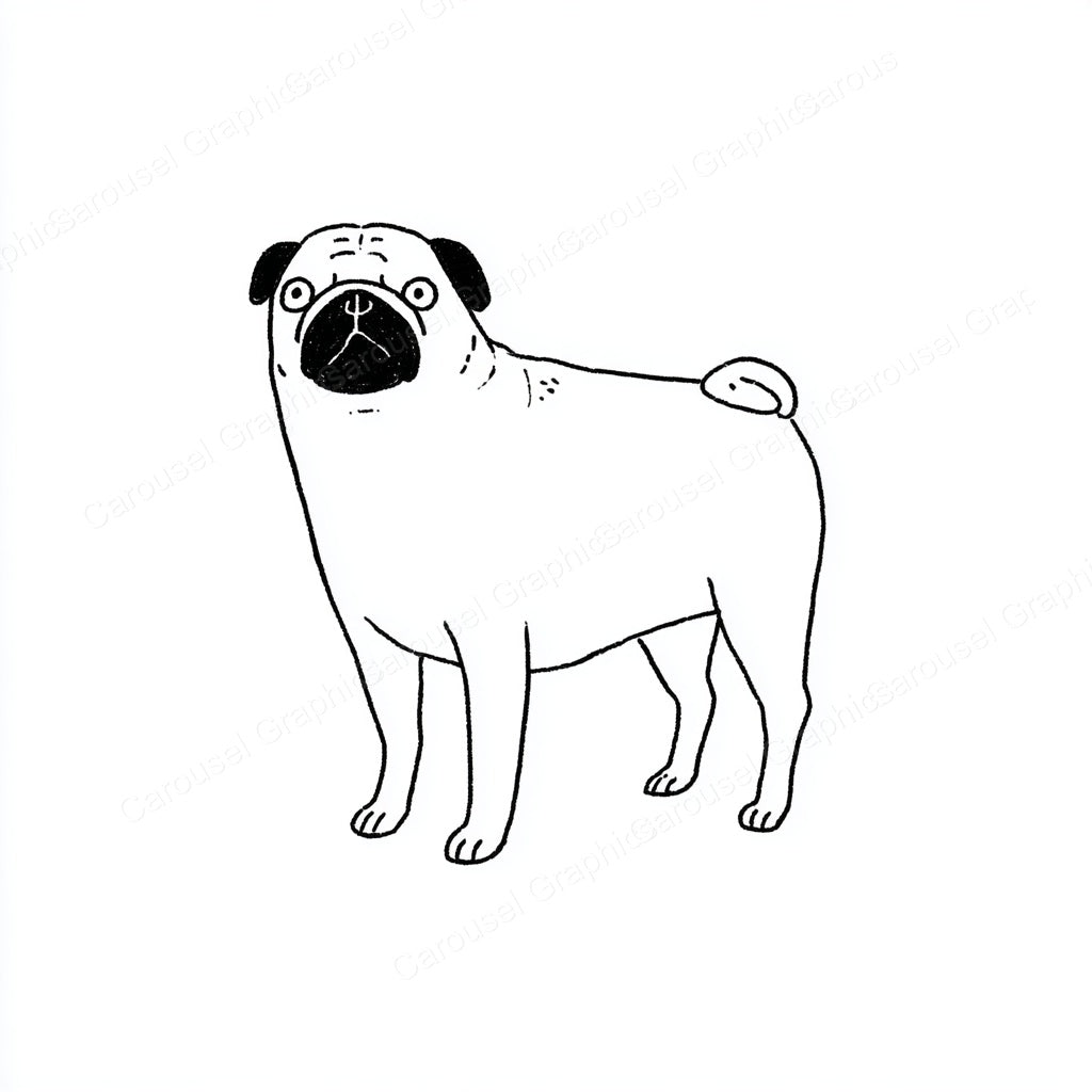 Pug Vector Graphic preview