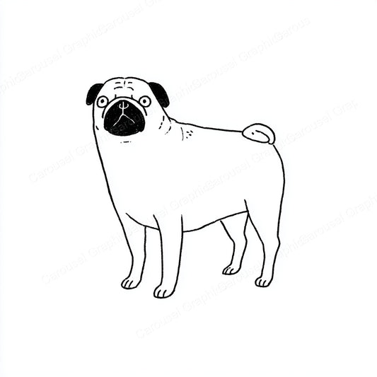 Pug Vector Graphic preview