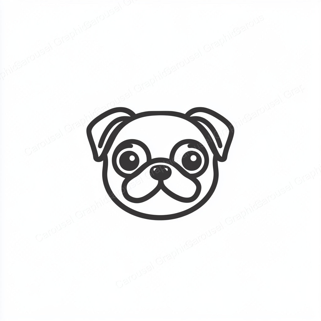 Pug Vector Graphic preview