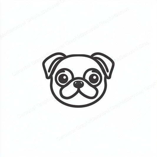 Pug Vector Graphic preview