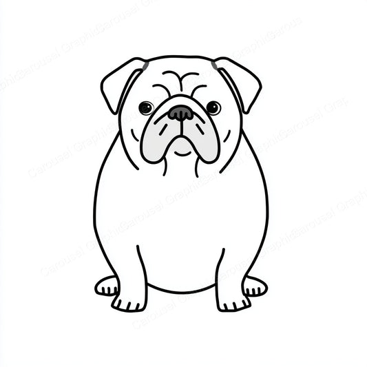 Pug Vector Graphic preview