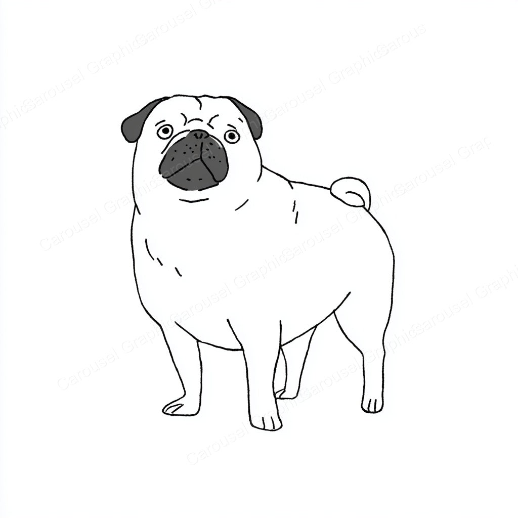 Pug Vector Graphic preview