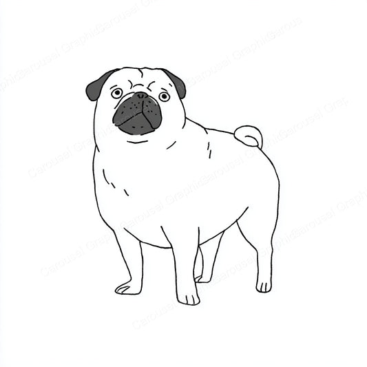 Pug Vector Graphic preview