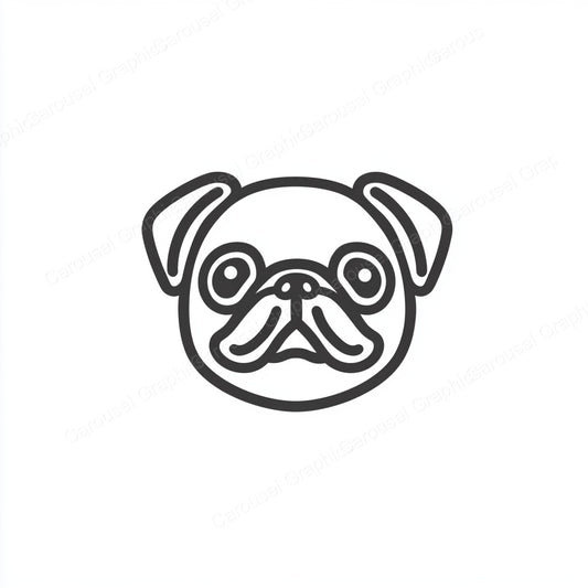 Pug Vector Graphic preview