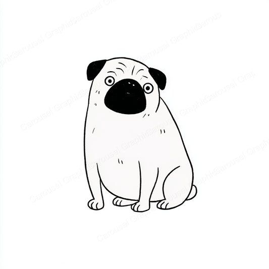 Pug Vector Graphic preview