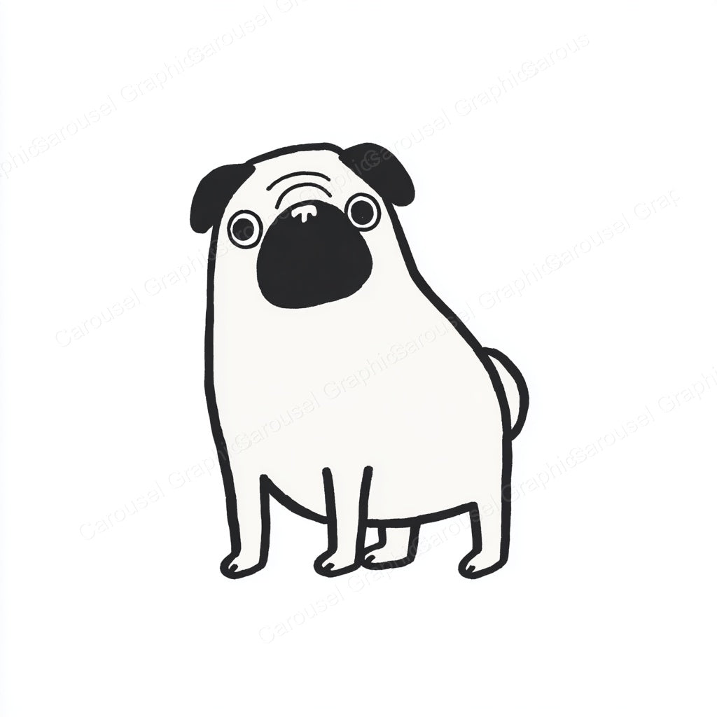 Pug Vector Graphic preview