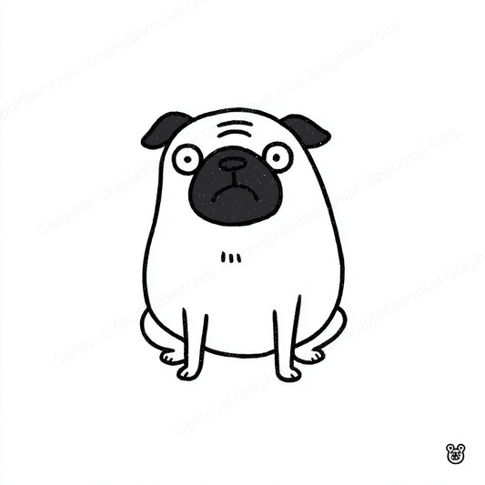 Pug Vector Graphic preview