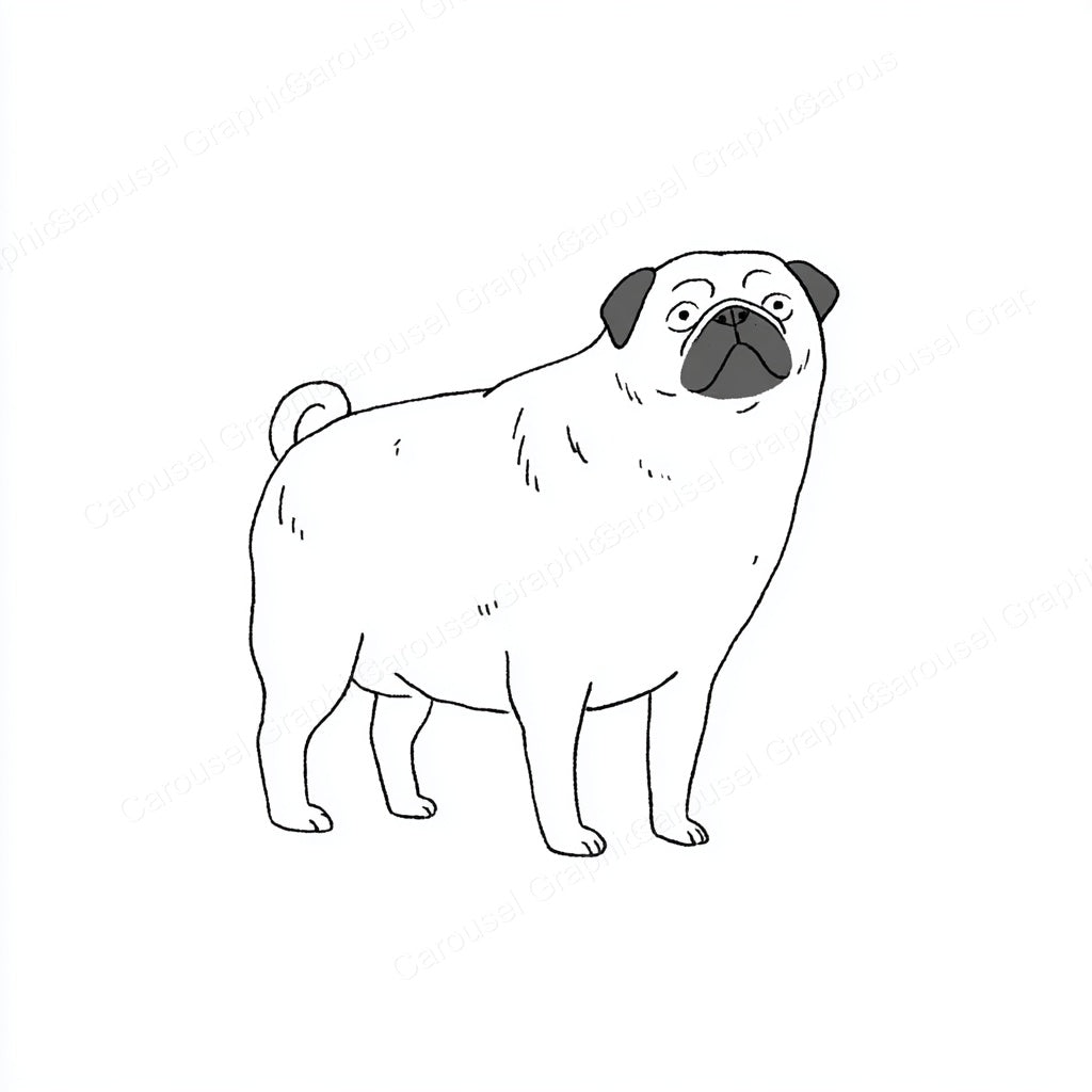 Pug Vector Graphic preview