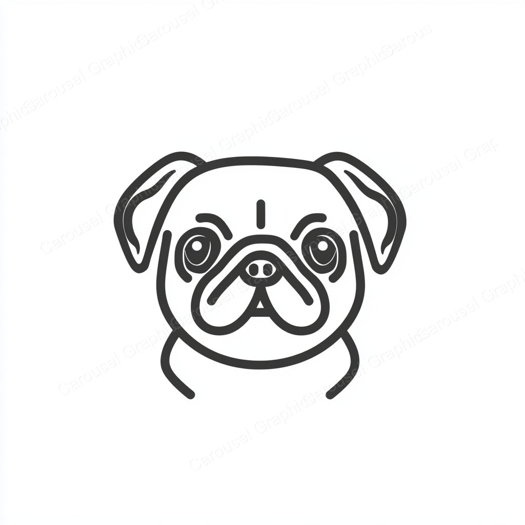 Pug Vector Graphic preview
