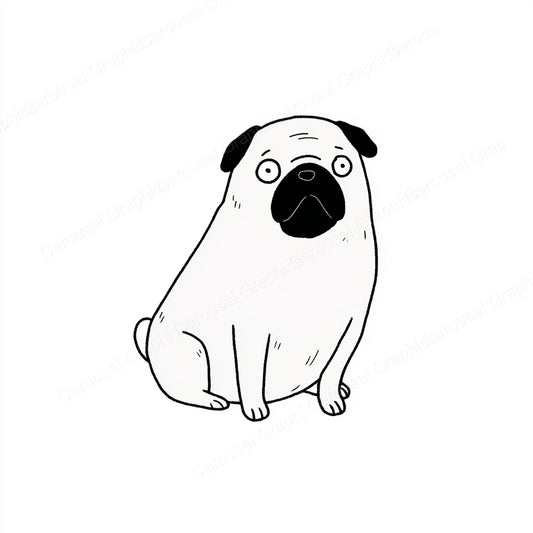 Pug Vector Graphic preview