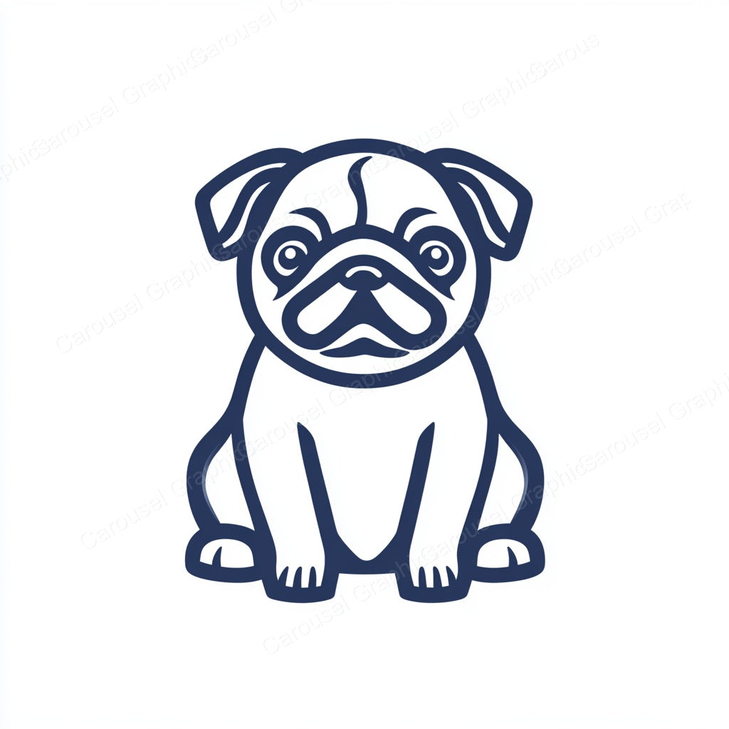 Pug Vector Graphic preview
