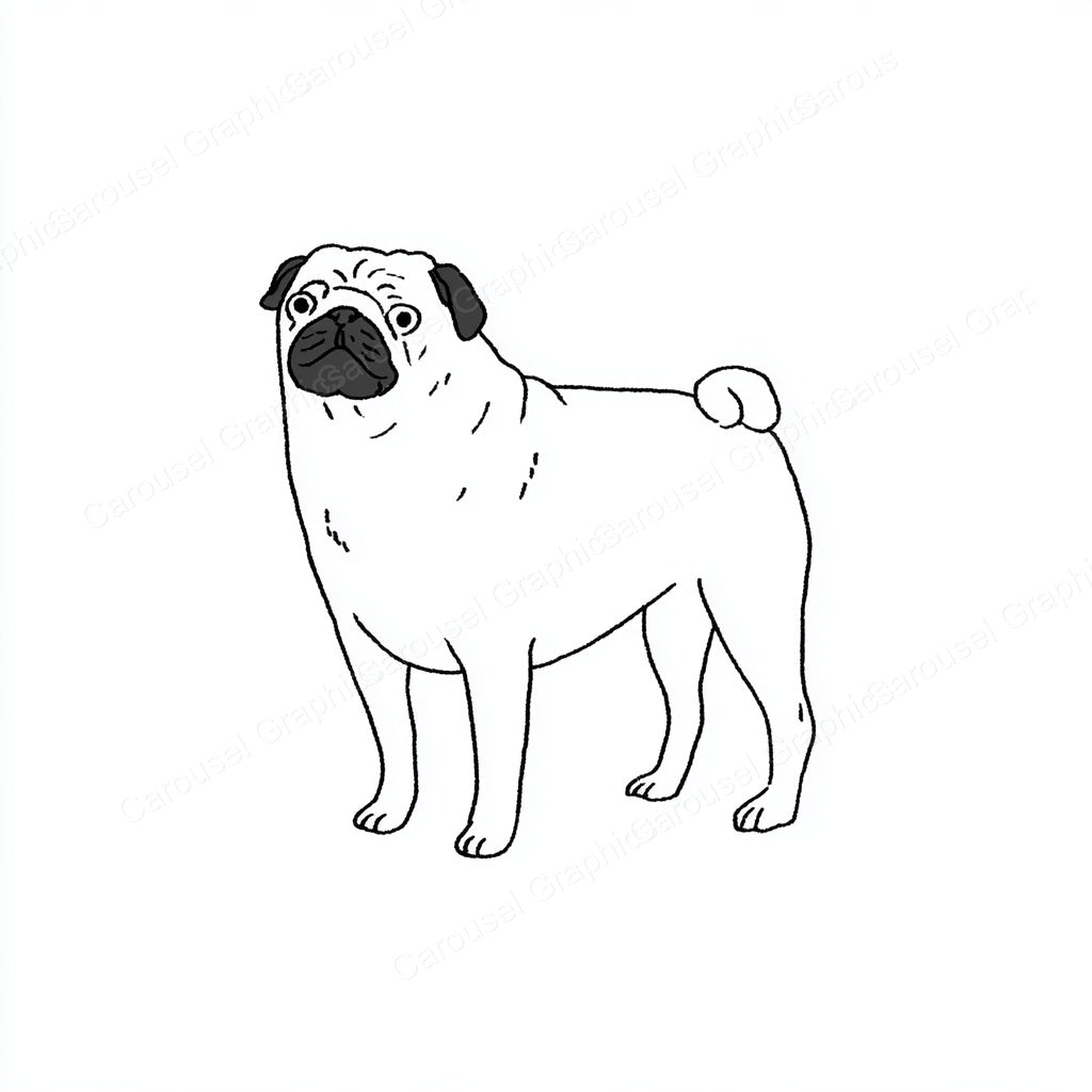 Pug Vector Graphic preview