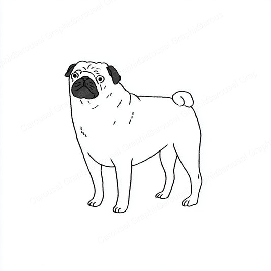 Pug Vector Graphic preview