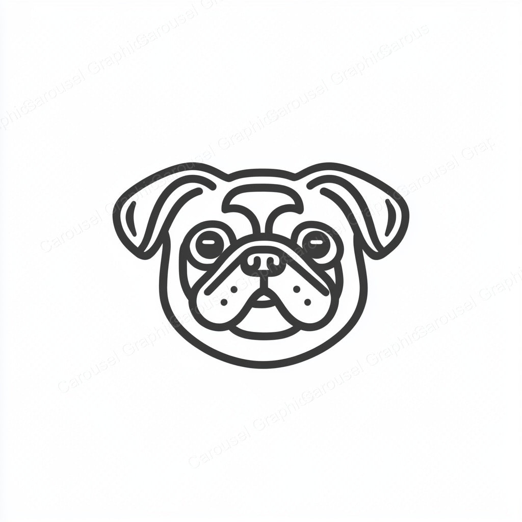 Pug Vector Graphic preview
