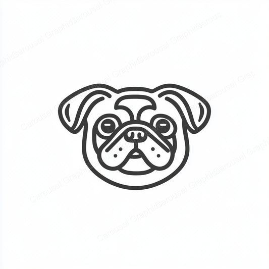 Pug Vector Graphic preview