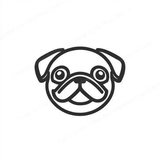 Pug Vector Graphic preview